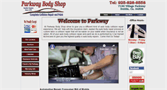 Desktop Screenshot of parkwaybodyshop.com